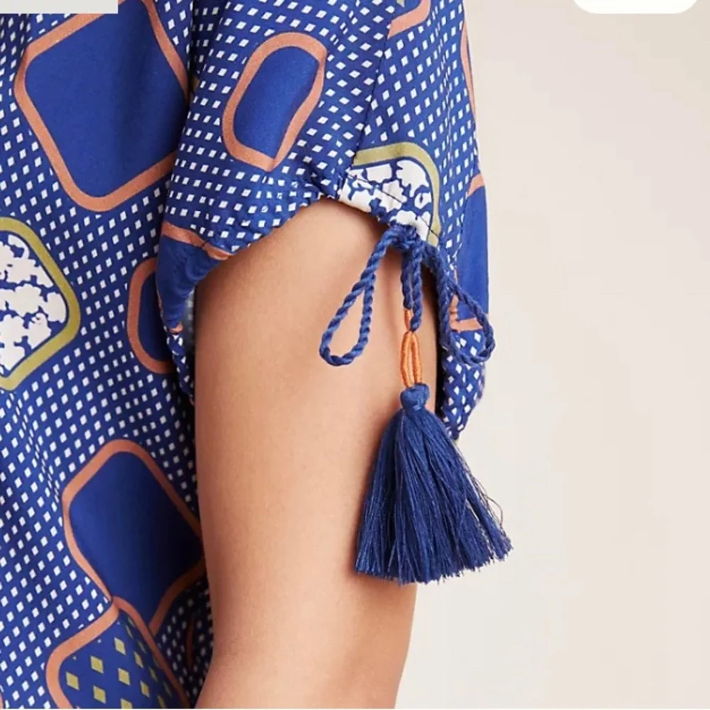New Anthropologie The Odells Sierra Top Tassels